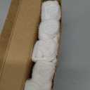 6-Pack Baby Washcloths - Soft Absorbent Viscose from Bamboo Wash Cloths for Babies, Kids, Toddlers, Infant, Newborn Bath Towels, Gentle on Sensitive Skin, 10x10 Reusable Face Towels (White)