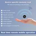 Hidden Camera with Audio/Video Small Spy WiFi Security Secret System Smart Home Indoor Wireless Outdoor Nanny Night Vision Motion Detection Baby Monitor Pet Doorbell Seguridad (1, black, mini)