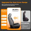 for Ford F150 Seat Covers 2009-2024 2025 2026 F250 F350 F450 2017-2025 2026, Leather Ice Silk Waterproof Trucks Pickup Seat Covers Custom Fit for Ford F150