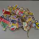 24 Pcs Double-Sided Christmas Construction Truck Wooden Hanging Ornaments Car Crafts Decoration Christmas Tree Hanging Xmas Tree Decor (Truck)