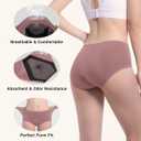 Carer Incontinence Underwear for Women Washable Leakproof Underwear for Women 150ml Super Absorbent Bladder Leak Proof Underwear for Womens Bladder Leakage Protective Panties 3 Pack, XL, Assorted Colors