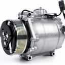 4920AC AC Compressor AC Compressor with Clutch Fits for 2007-2012 RDX 2.3L, 2012-2015 Civic, 2007-2014 CR-V 2.4L, Air Conditioning Compressor Replace OE 5512639, 38810RWCA01