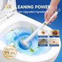 Disposable Toilet Cleaning Brush Kit with 48 Refill Heads, Long Handle Deep Clean Toilet Brush, All in One Bathroom Toilet Cleaner System for Household Apartment Daily Bathroom Cleaning