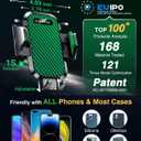 VANMASS Phone Holders for Your Car 2026 Ultimate Phone Mount Military-Grade Windshield Dashboard VentNewest Best Strongest Cell Phone Car Mount for iPhone 16 Pro Max 15 Samsung Android,Green