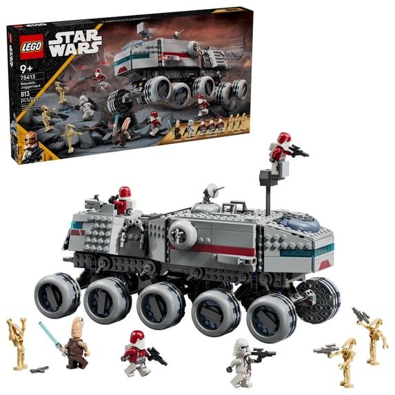 LEGO Star Wars: The Clone Wars Republic Juggernaut Building Toy for Kids - Pretend Play Set W 8/ Toy Figures - Collectible Model Kit for Boys & Girls, Ages 9+ - Gift Idea for Birthdays - 75413 - Pack of 2 