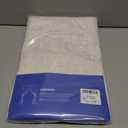 MIULEE Natural White Linen Curtains 63 Inch Length 2 Panels Set for Living Room Bedroom Semi Sheer Light Filtering Farmhouse Rod Pocket Short Soft Thick Linen Textured Window Drapes W42XL63