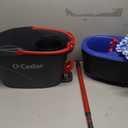 O-Cedar RinseClean Plastic Spin Mop and Bucket System with 2 Extra Mop Heads, Removes 99% of Bacteria with Water Only - 1 Pack