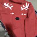 Imily Bela Ugly Christmas Sweater for Women Oversized Turtleneck Long Batwing Sleeve Knitted Cozy Pullover Sweaters (M, Wine Red)