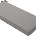 Favoyard Outdoor Bench Cushion 59 x 18 Inch Waterproof Patio Furniture Cushions 3-Year Color Fastness Garden Sofa Settee Couch Swing Pads with Handle and Attach Ties, Light Gray
