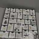 SUNGIFT Wooden Advent Calendar - Reusable Advent Calendars Ultimate Christmas Collection with Trees, Snowmen, Reindeer & More on 25 Fillable Drawers