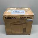 Silonn Ice Maker Countertop, 8 Ice Cubes in 6 Mins, 26.5 lbs/24H, 2 Bullet Ice Sizes, Self-Cleaning Bullet Ice Maker, Portable Ice Machine for Kitchen, Party, Office, and RV Camping