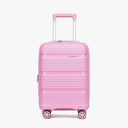 Kono Carry On Luggage 20 Inch Expandable 22x14x9 Airline Approved Hard Shell Travel Trolley 4 Spinner Wheels Lightweight Polypropylene Suitcase with TSA Lock, Pink