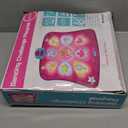 SUNLIN Dance Mat - Rhythm Step Play Mat - Dance Game Toy Pad with LED Lights, Gift for Kids Girls 3-12, Adjustable Volume, Built-in Music, 3 Challenge Levels (Pink)