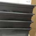 IRIS USA File Box, Plastic File Organizer with Lids for Letter/Legal File, Portable Document Box For Moving, Storage Bin with Durable and Secure Lid, Stackable Nestable BPA-Free, Black 35 Qt. 4 Pack