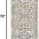 SAFAVIEH Charleston Collection Runner Rug - 2' x 6', Ivory & Light Blue, Oriental Distressed Design, Non-Shedding & Easy Care, Ideal for High Traffic Areas in Living Room, Bedroom (CHL411M)