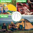 1PCSX14.4 Feet Length(4.4M)Tent Pole,Kids Tent Replacement Poles for Kids 8mm Hiking and Camping TarpSuitable for All Kinds of Outdoor Camping Tent11Poles Included (1PCSX14.4 Feet Length)