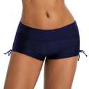 Womens Boardshorts Swimming Shorts Bikini Tankini Bottom Mini Board Short Swimwear Navy S