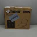 Stadium Seats for Bleachers with Ultra Padded Comfy Foam Cushion, Wide Portable Stadium Chairs with Back Support and Shoulder Strap, 1 Pack, Black (Large - 17.7"W x 14.6"D x 15.9"H)