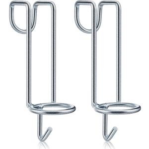 Hicarer 2 Pack Horse Water Bucket Hooks Portable Horse Bucket Hooks Removable Hangers Equestrian Stall Accessories Livestock Supplies, Over The Fence, Hang on Stall Walls