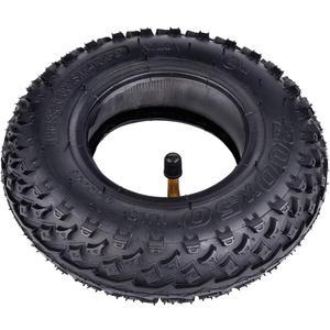 200x50 Dirt Scooter Knobby Tire and Inner Tube set 8x2 scooter tire & tube set compatible with Pro RDS RX200 E100 E150 E200 Dune Buggy go kart Pneumatic Tyre - one set