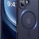 Magnetic for iPhone 17 Case,[Anti-Slip][Compatible with MagSafe][Military Grade Drop Protection] Shockproof Protective Translucent Matte Phone Case for iPhone 17 Case,Titanium Blue