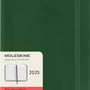 Moleskine Classic 12 Month 2025 Daily Planner, Soft Cover, Large (5" x 8.25"), Myrtle Green, 400 pages