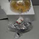 Light Brown Glass Pendant Lights Kitchen Island Globe Pendant Light Fixtures Modern Pendant Lighting for Bedroom Living Dining Room Light Fixture (9.84 in, 1 Pack)