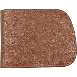 Leather Wallet for Men - Genuine Leather RFID Blocking Slim Bifold Wallet with 6 Card Slots & 1 ID Window - Stylish Curved Shape Extra Capacity Mens Wallet, (Brown)