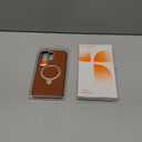 TORRAS Ostand Q3 VegSkin for Samsung Galaxy S26 Ultra Case Leather, 360 Magnetic Stand, Fit for MagSafe, Premium Vegan Leather Case for S26 Ultra Case, Microfiber Lining, Amber Brown