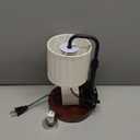 Candle Warmer Lamp with Timer, Dimmable Wax Warmer Candle Lamp for Jar Candle with 2 Bulbs, Christmas Birthday Gifts for Women Mom, Cozy Home Decor for Room, Bedroom, Kitchen-Pleated Fabric