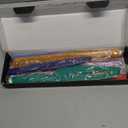 Astercook Paisley Pattern Knife Set with Cover, Dishwasher Safe Colorful Knives with 6 Knife Sheath, German Stainless Steel Rainbow Knife Set