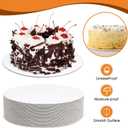 25-Packs Cake Boards 10 inch Round, White Cake Board Rounds, White Cake Circles Rounds Base Food-Grade Cardboard Cake Plate for displaying Cakes, Bread, DessertsThin and Sturdy