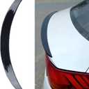 MUCO Trunk Lid Rear Spoiler Compatible with Kia K5 LX LXS GT EX All Models 2021 2022 2023 Gloss Black-JDM Akasaka Style Trunk Spoiler Wing-Gloss Black FD Style
