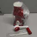 KEOUKE Rotary Cheese Grater Hand Crank Red - Shredder Slicer Grinder 3 Stainless Steel Blades, Stable Suction, Labor-Saving Handle, Safe Kitchen Tool for Cheese, Vegetable, Nuts, Chocolate (3 IN 1)