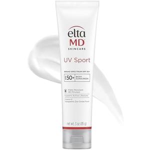 EltaMD UV Sport Sunscreen Lotion, SPF 50 Body Sunscreen, Water and Sweat Resistant, Oil-Free, Zinc Oxide Formula