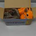 2-Pack Plush Squeaky Dog Toys, 23-Inch Snuffle Puzzle Tug of War Toy with Roll-Up Treat-Hiding Crinkle Tail, Enrichment Toys for Small & Medium Dogs to Relieve Boredom & Mental Stimulation