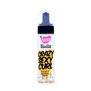 The Doux Curl Cream & Setting Mousse for Curly Hair CRAZYSEXYCURL Honey Foam for Heatless Curls Overnight, Frizz Control, Shine & Moisture Curly Hair Styling Product with Aloe & Silk Amino Acids