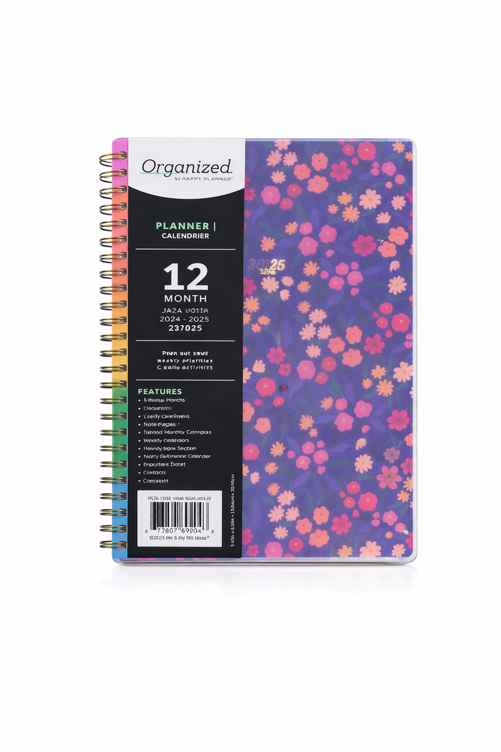 Organized by Happy Planner Horizontal Layout Notebook, 12 Month