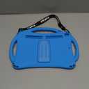 TopEsct Kids Case for iPad 10.2 inch - Shockproof Silicone Cover with Tempered Glass Screen Protector and Strap - Compatible with iPad 9th/8th/7th Gen (2021)"(Blue)