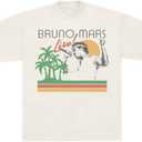Bruno Mars Official Merch Live! T-Shirt, Off-White (Large, Ivory)