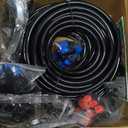 Bonviee Drip Irrigation System, 230FT Garden Watering System with Quick-to-Connect Fittings, Adjustable Drip Emitters, 1/4 & 5/16 Tubing, Drip Irrigation Kit for Raised Garden Beds, Greenhouse, Lawn