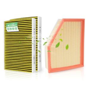Engine & 2*Cabin Air Filter Set for 2019-2026 BMW X5 X7 X6 (3.0L ONLY), 2017-2023 530i, 530e, 540i, 740i, 840i, 530i xDrive 2.0L/3.0L Car Accessories Replacement 64115a1bdb6 13718691835-3 Pack