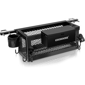 Heavy Duty Tractor Tool Box 24"x 10"x 10" Multi-Function Tractor Accessories, Suitable for Most Tractors and Zero Turn Mower
