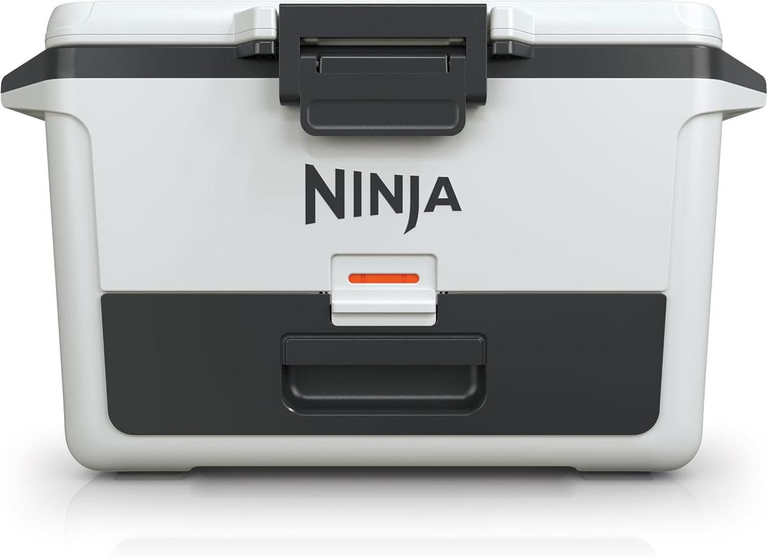 Ninja FrostVault 30qt Hard Cooler with Dry Zone, Integrated Fridge-Temp Dry Storage Drawer, 50QT