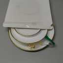 Coitak 3 Tier Cupcake Stand, Plastic Tiered Serving Stand, Dessert Tower Tray for Tea Party, Birthday and Wedding (Round-gold edge)