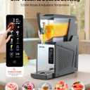 VEVOR Slushie Machine, 4L/135oz No Ice Needed Slushy Machine for Home, Frozen Drink Maker with Single Tank, Margarita Machine with Self-Cleaning, for Frozen Margaritas, Frappés, Milkshake & More