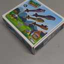 Dinosaur Toy Rocket Launcher for Kids - Launch Up to 100 Ft, 4 Rockets, Outdoor Outside Toys for Kids, Dinosaur Toys, Birthday Gifts for 3 4 5 6 7 8-12 Year Old Boys Girls