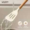 Silicone Cooking Utensil Set,12 PCS Cooking Cookware Kitchen Utensils Set for Cooking, Nonstick 446°F Heat-Resistant Cookware Kitchen Tools of Spoon,Brush,Whisk,Spatula,Turner Tongs (Khaki)