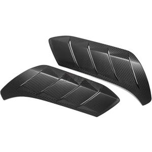 Carbon Fiber Exterior Car Front Side Fender Air Vent Intake Cover Trim Accessories Compatible for Ford Bronco Raptor 2021 2022 2023 2024(Matte Carbon)