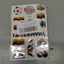 4 x Germany Temporary Tattoos, German Flag Face Stickers, Black Red Gold Patriotic Body Tattoos, Federal Eagle Soccer Face Decals for 2026 World Cup Germany Party Supplies